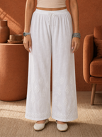 Aachhri Modal Chikankari Women's 2PC Long Kurta Set - White